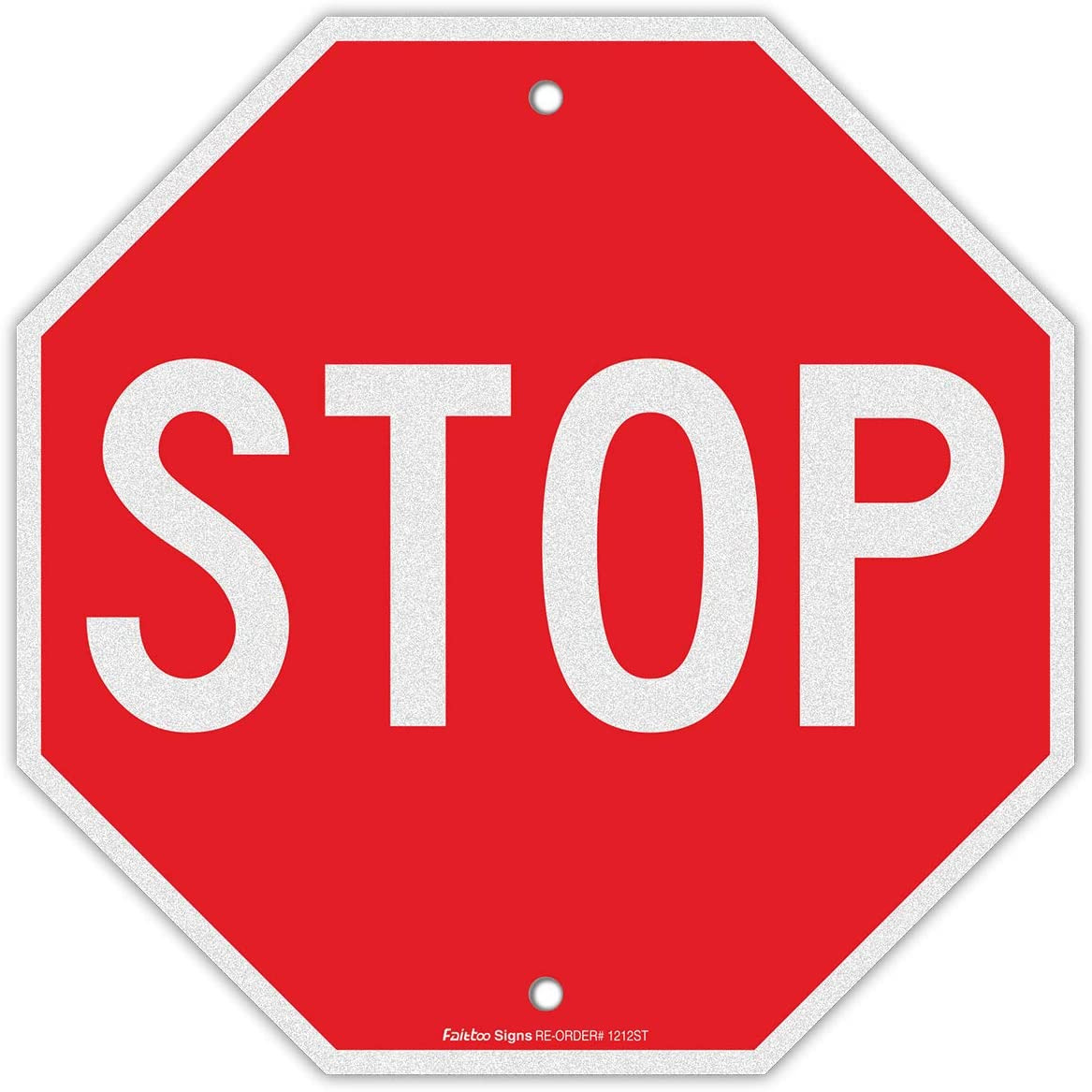 Stop Sign Street Slow Warning Reflective Signs 12 X 12 Inches Octagon 040 Rust