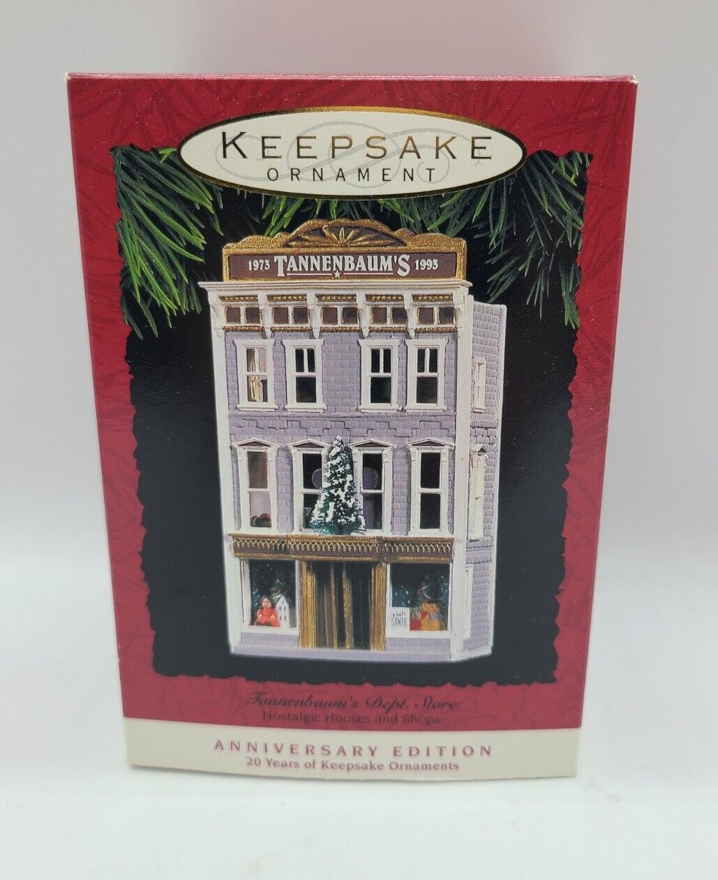Hallmark Keepsake Ornament 1993 Tannenbaum\'s Dept Store 20th Anniversary Edition