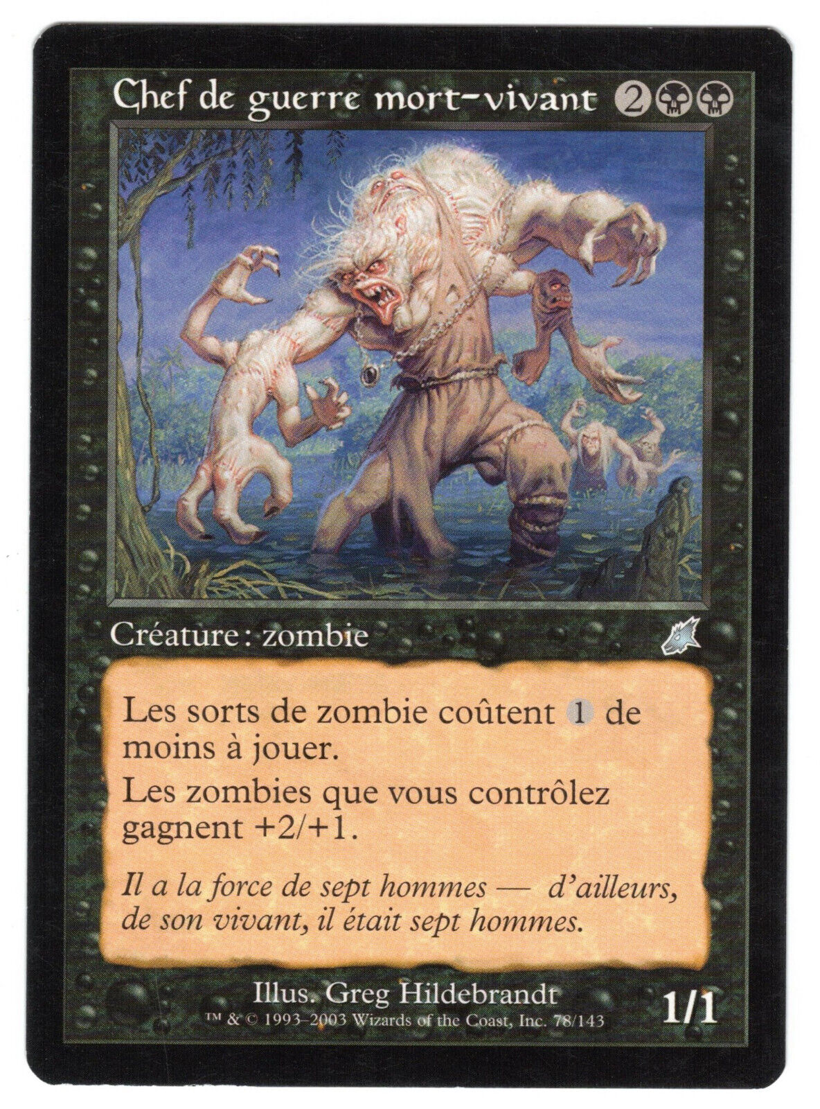 ►Magic-Style◄ MTG - Undead Warchief - French Scourge - Good