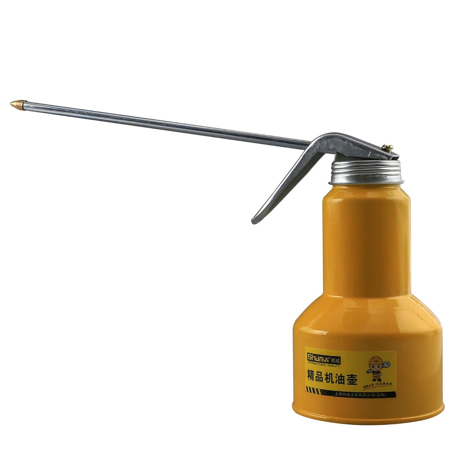 High Pressure Lubrication Feed Oil Can Spray Pot Pump Action Oiler Tool Auto
