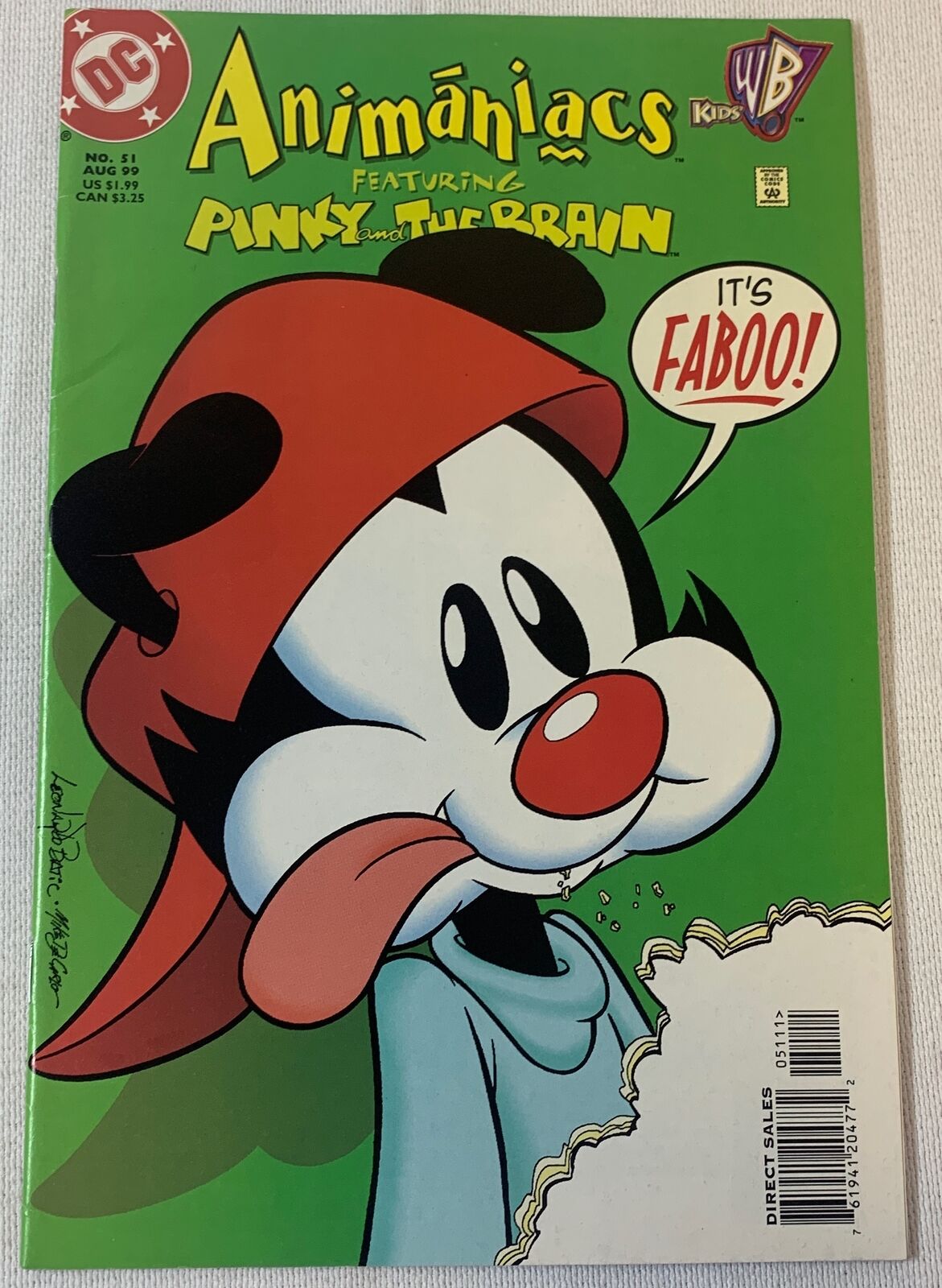 ANIMANIACS #51 - has spine stresses and small corner crease