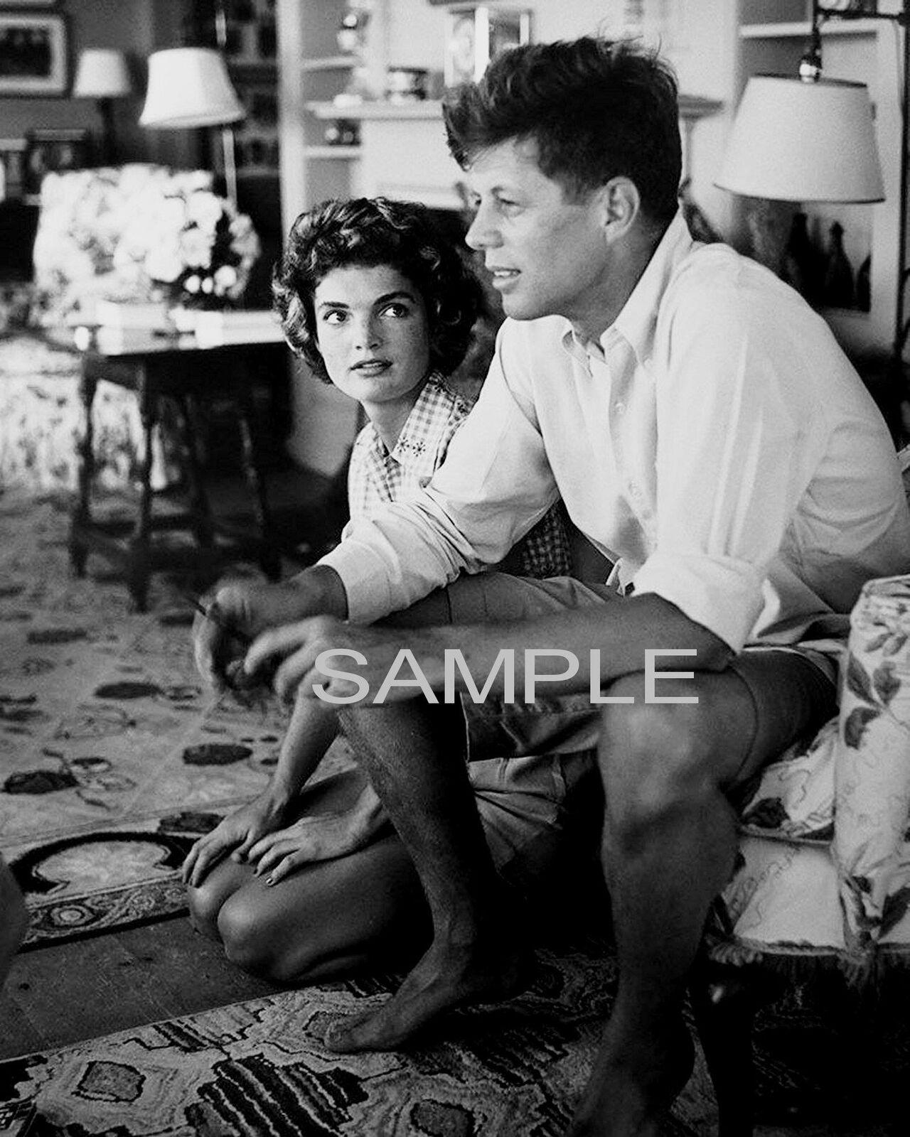 Early 1950s JACK KENNEDY & JACKIE BOUVIER CANDID PHOTO  (161-M)