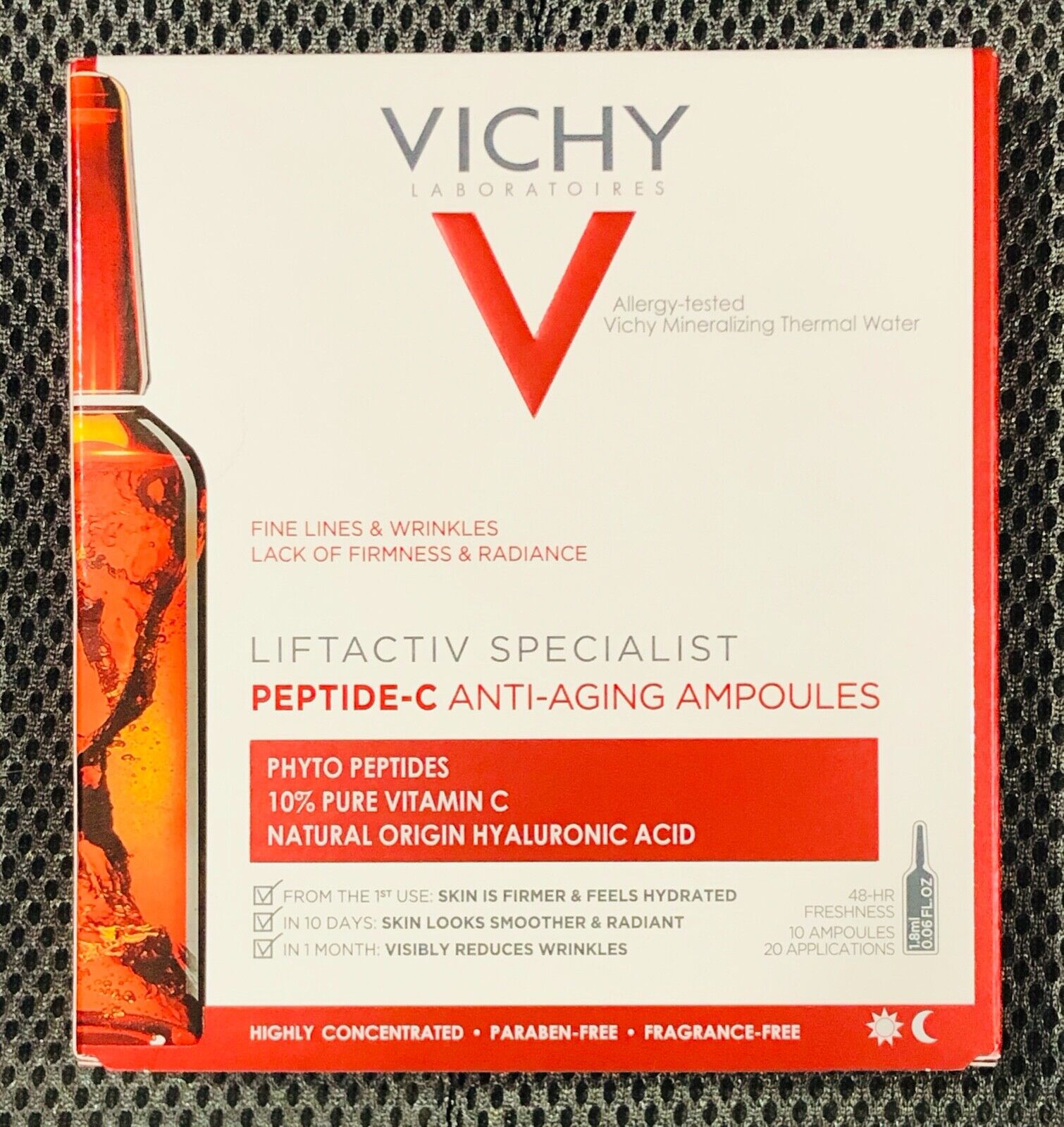 Vichy Liftactiv Specialist Peptide-C Anti-Aging 10 Ampoules, 20 Applications NEW