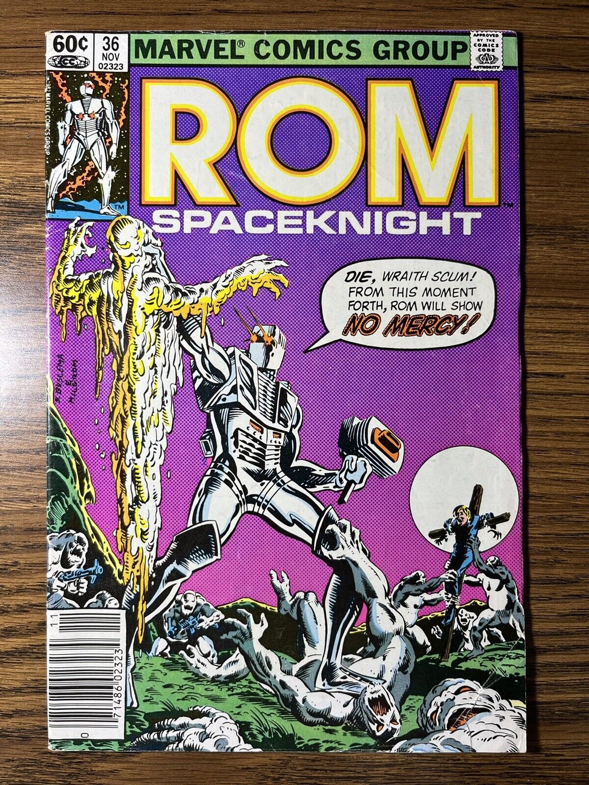 ROM 36 NEWSSTAND SPACEKNIGHT SAL BUSCEMA COVER MARVEL COMICS 1982 VINTAGE