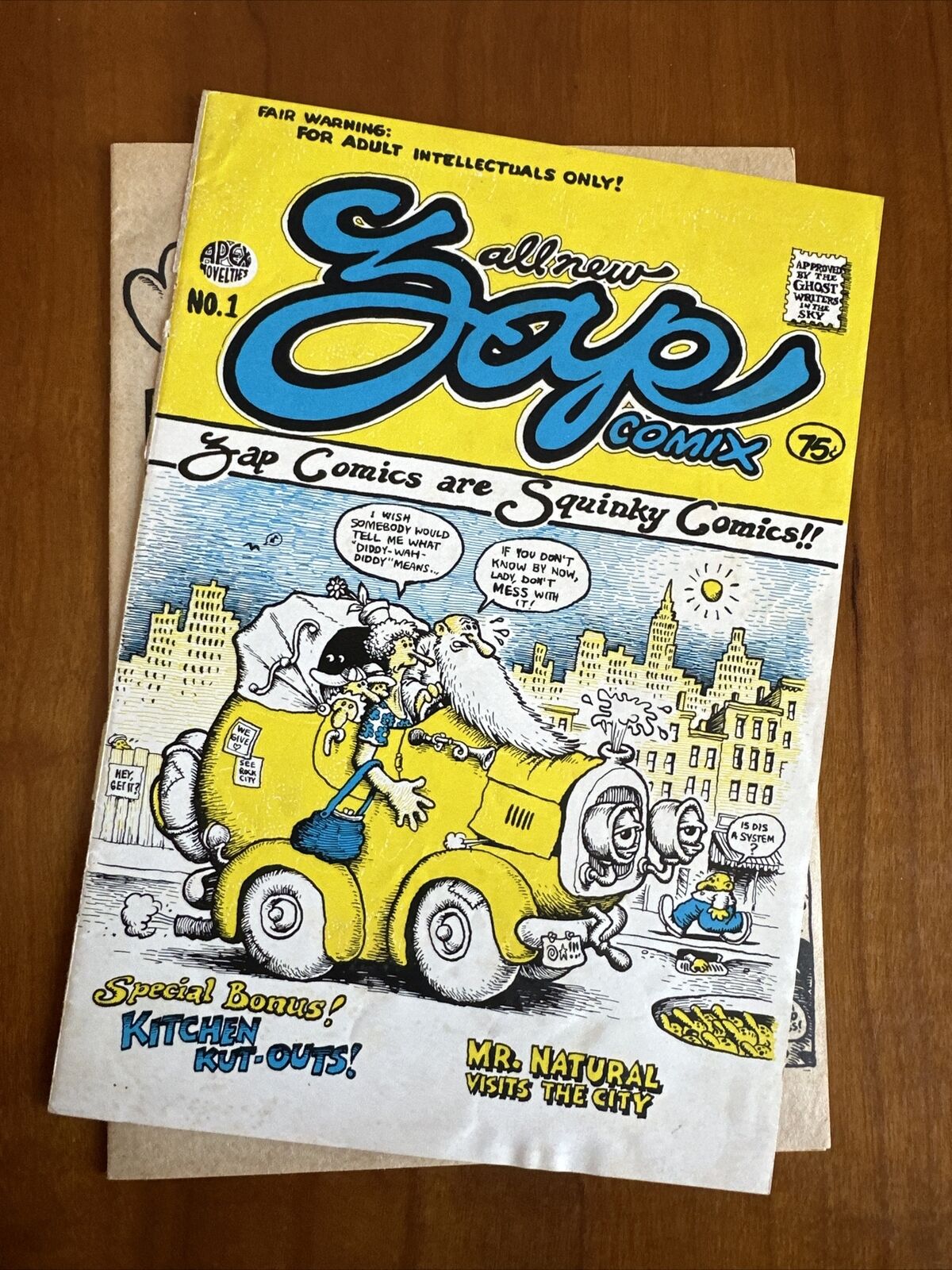 ZAP COMIX #1 Apex Novelties 1967 1st Print R Crumb Underground Comix Very Rare