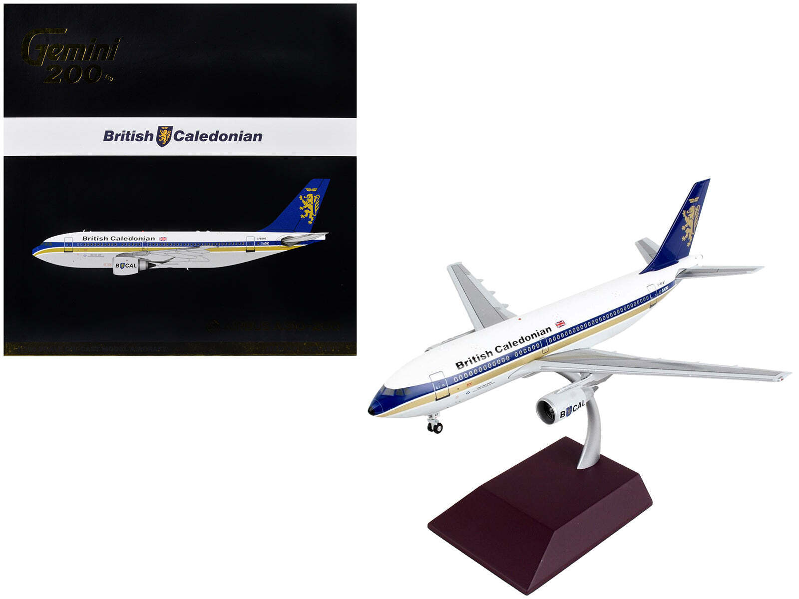 Airbus A310-200 Commercial British Caledonian Tail 1/200 Diecast Model Airplane