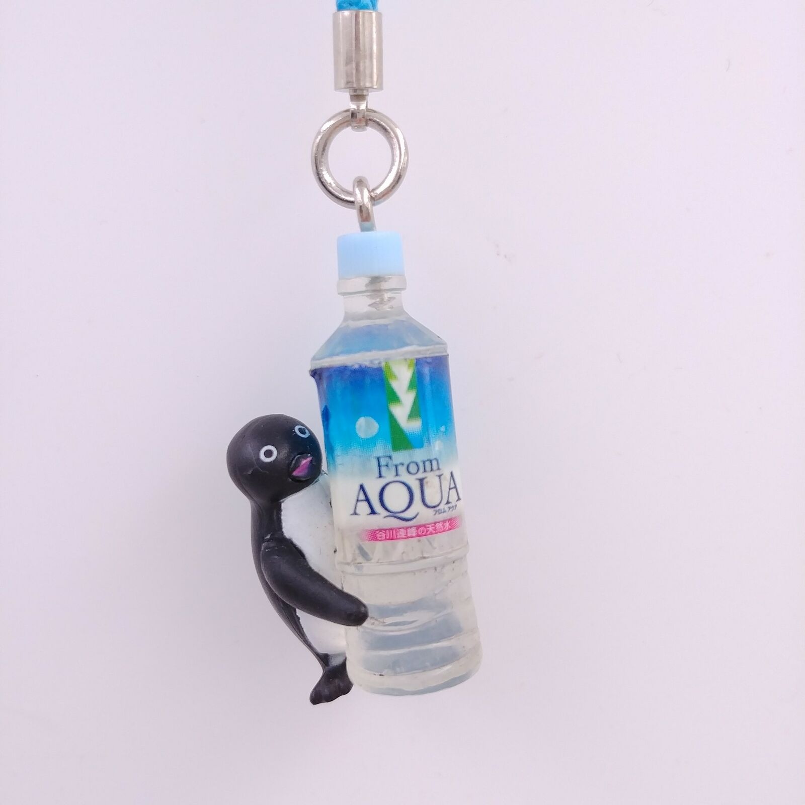 Suica Penguin Water Bottle Phone Charm - Aqua Water Advertisement