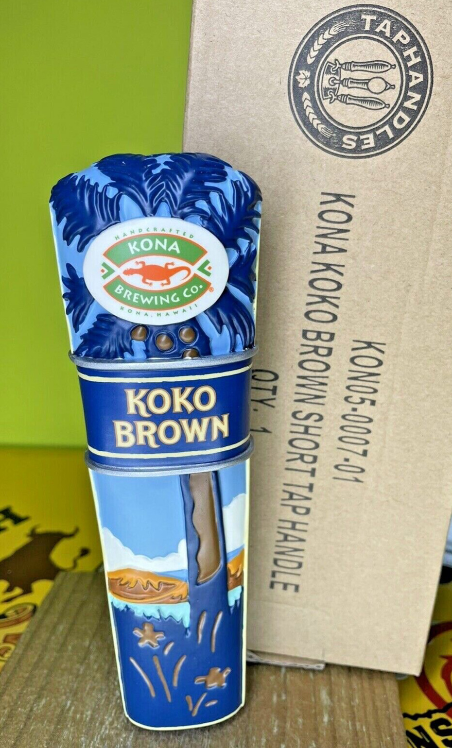 KONA Brewing HAWAII BEER Tap Handle KOKO 6 1/2\
