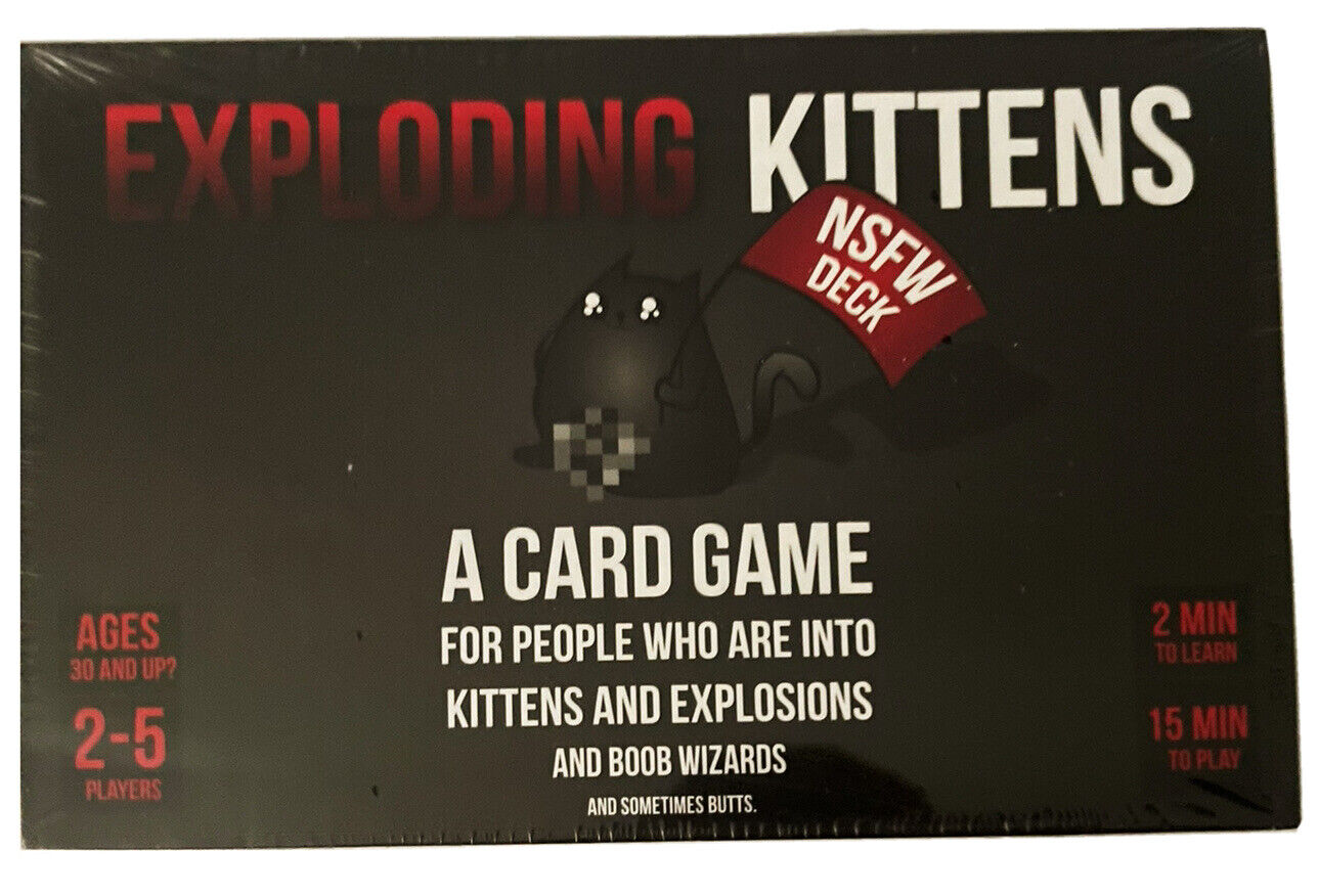 Exploding Kittens NSFW Edition ADULTS ONLY  Card Game New Sealed