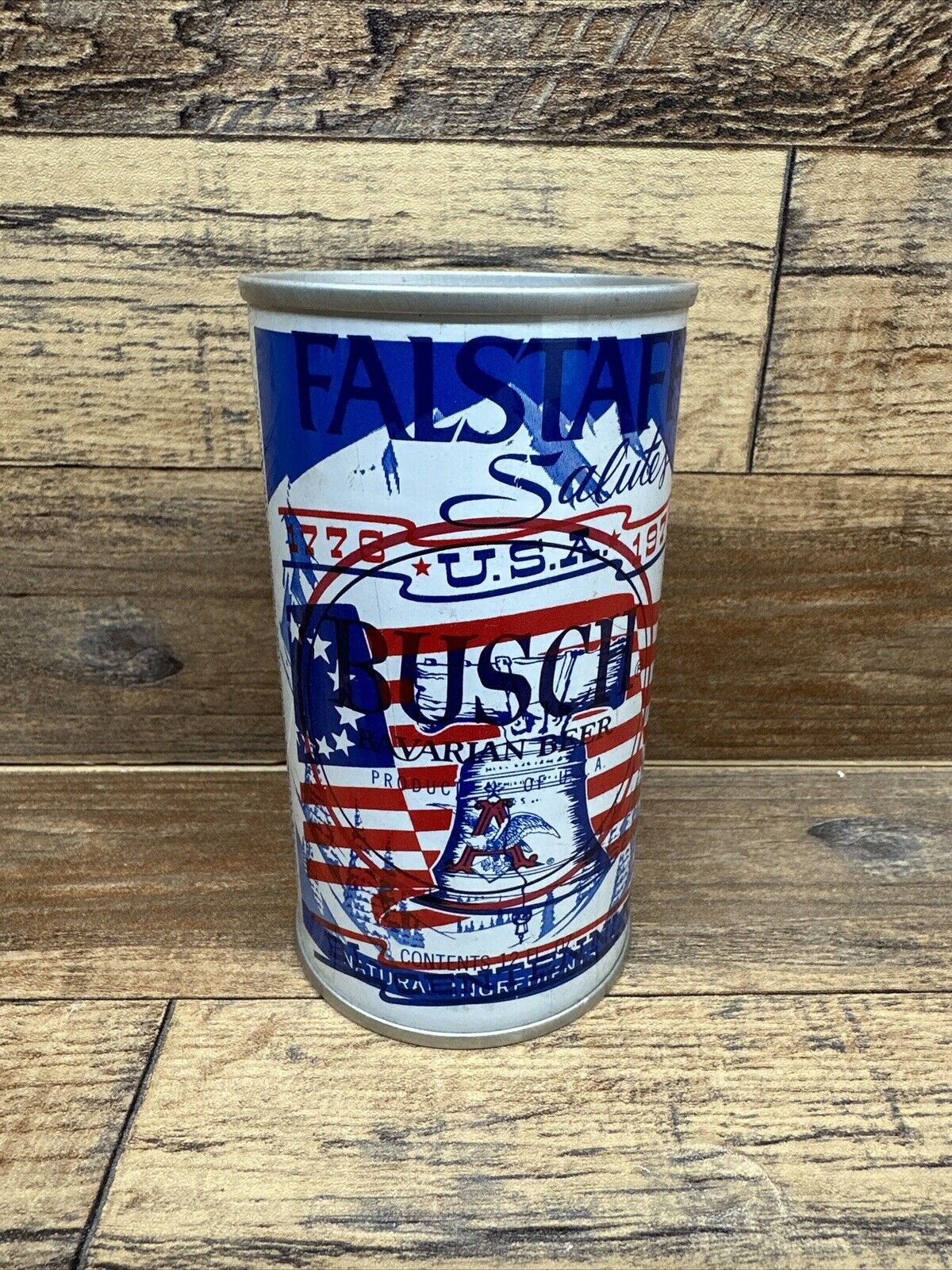 Vintage 1976 Falstaff/Busch Pull Tab Can Pull Tab Steel Can Empty But Sealed