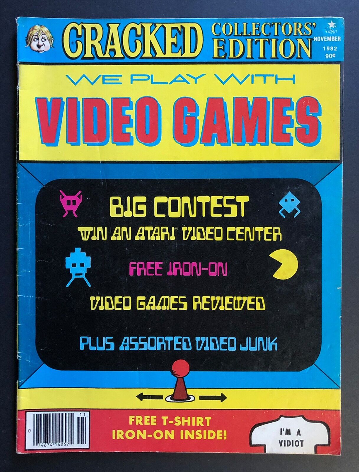 Cracked Collectors\' Edition Magazine VIDEO GAMES 1982 Pac-Man Atari Arcade 1980s