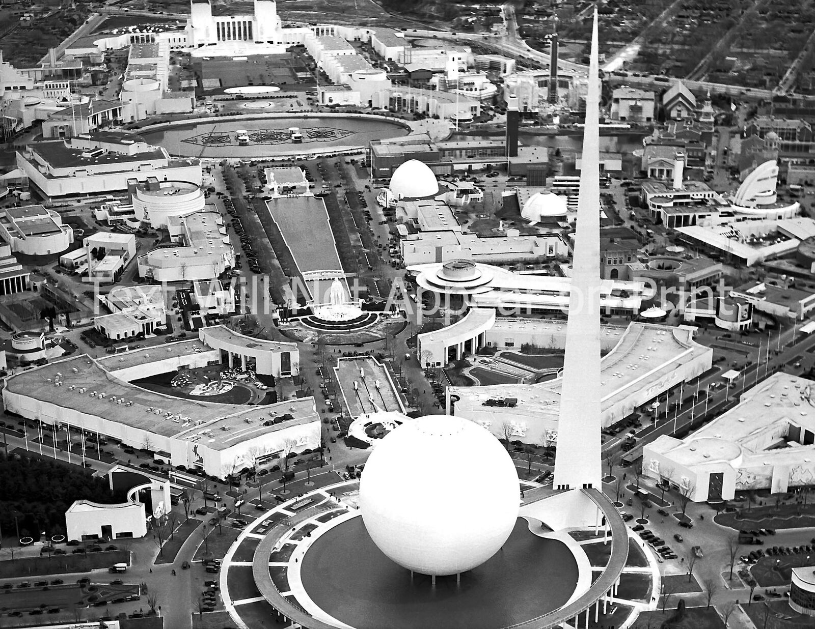 1939 Aerial View of New York World's Fair Old Photo 8.5