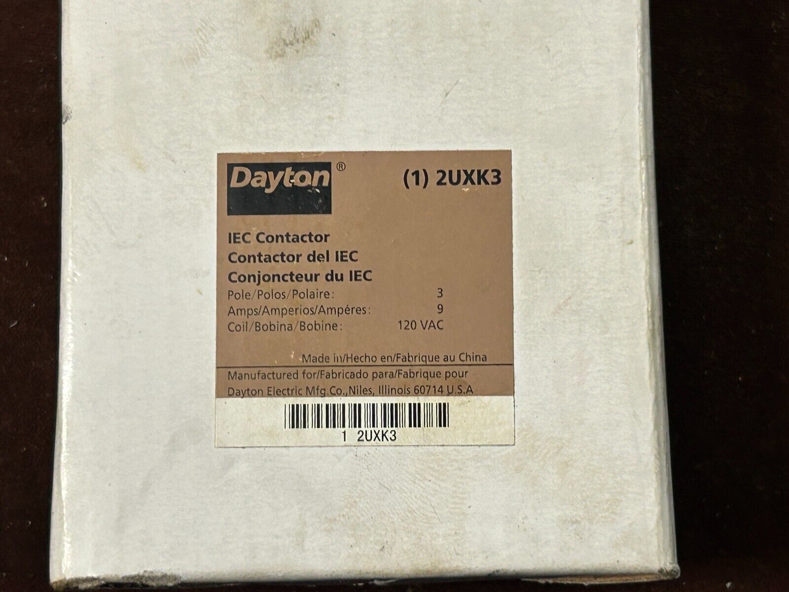MACHINIST ShK LATHE MILL Unused Dayton 2UXK3 Magnetic Contactor