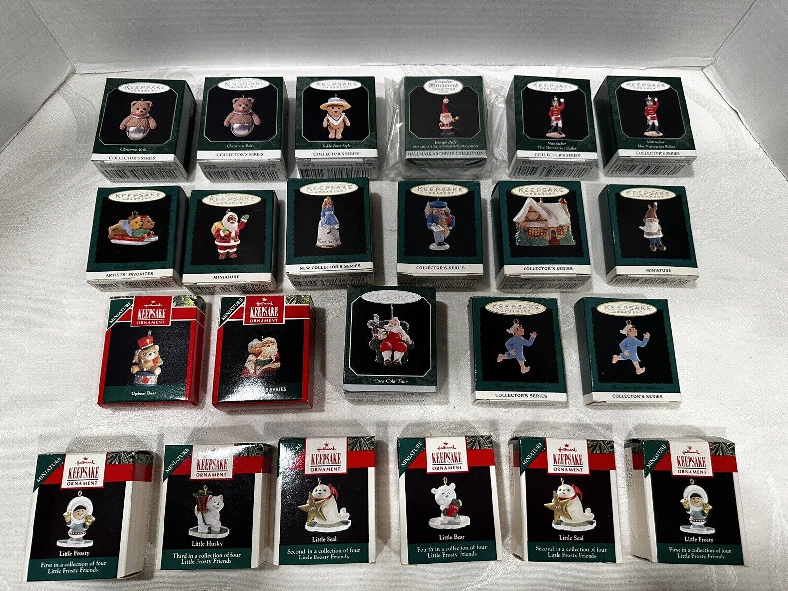 1990-98 Hallmark Mixed Lot of 22 Miniature Ornaments NIB L👀k🔥🔥