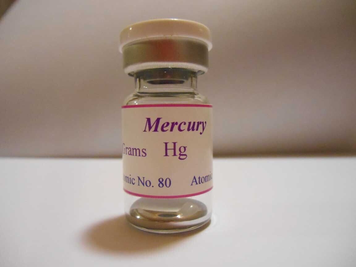 Mercury - Collectable element sample Hg 25 grams