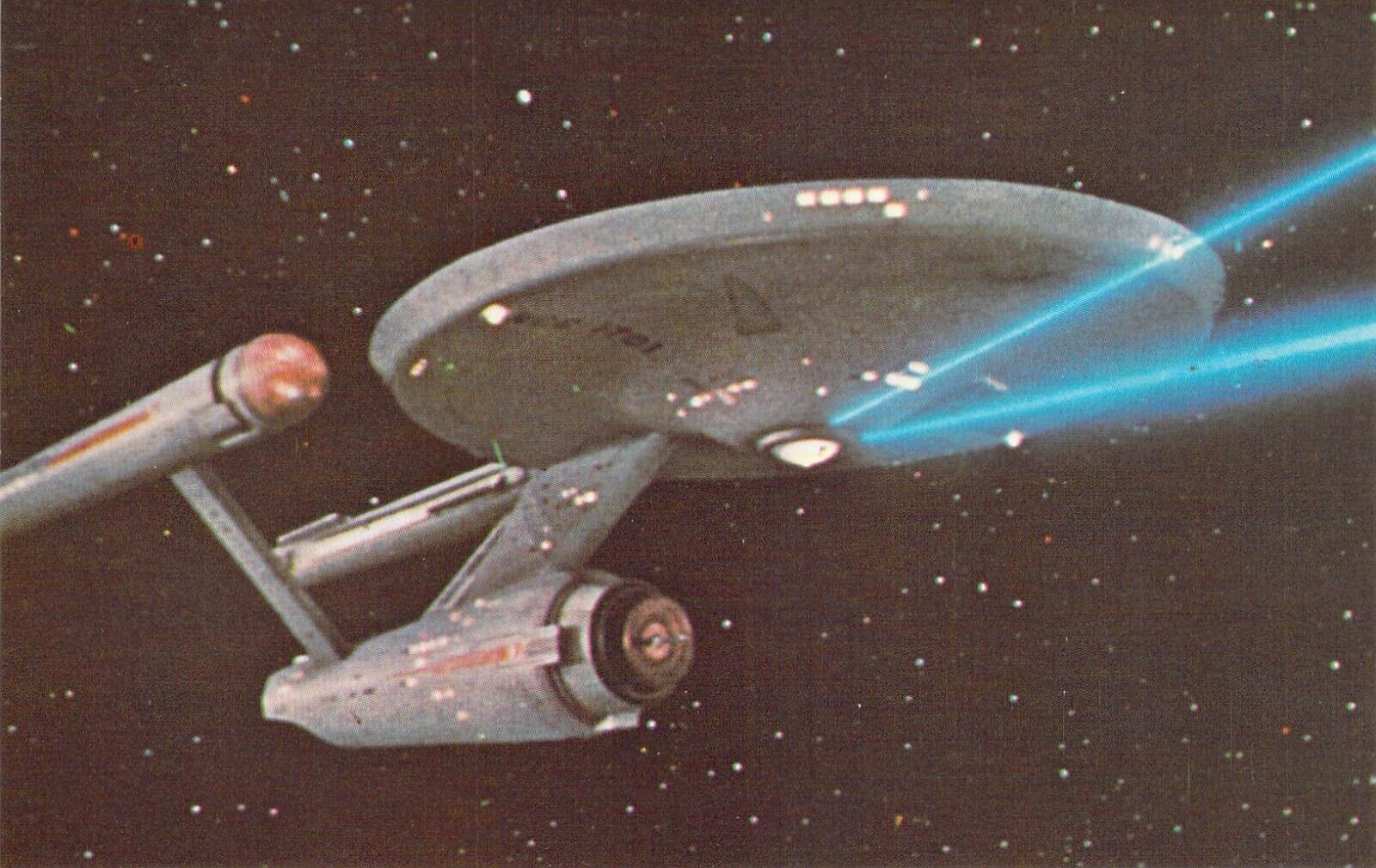 Star Trek USS ENTERPRISE NBC PHOTO BY KEITH(James Keith)Birdsong postcard c28