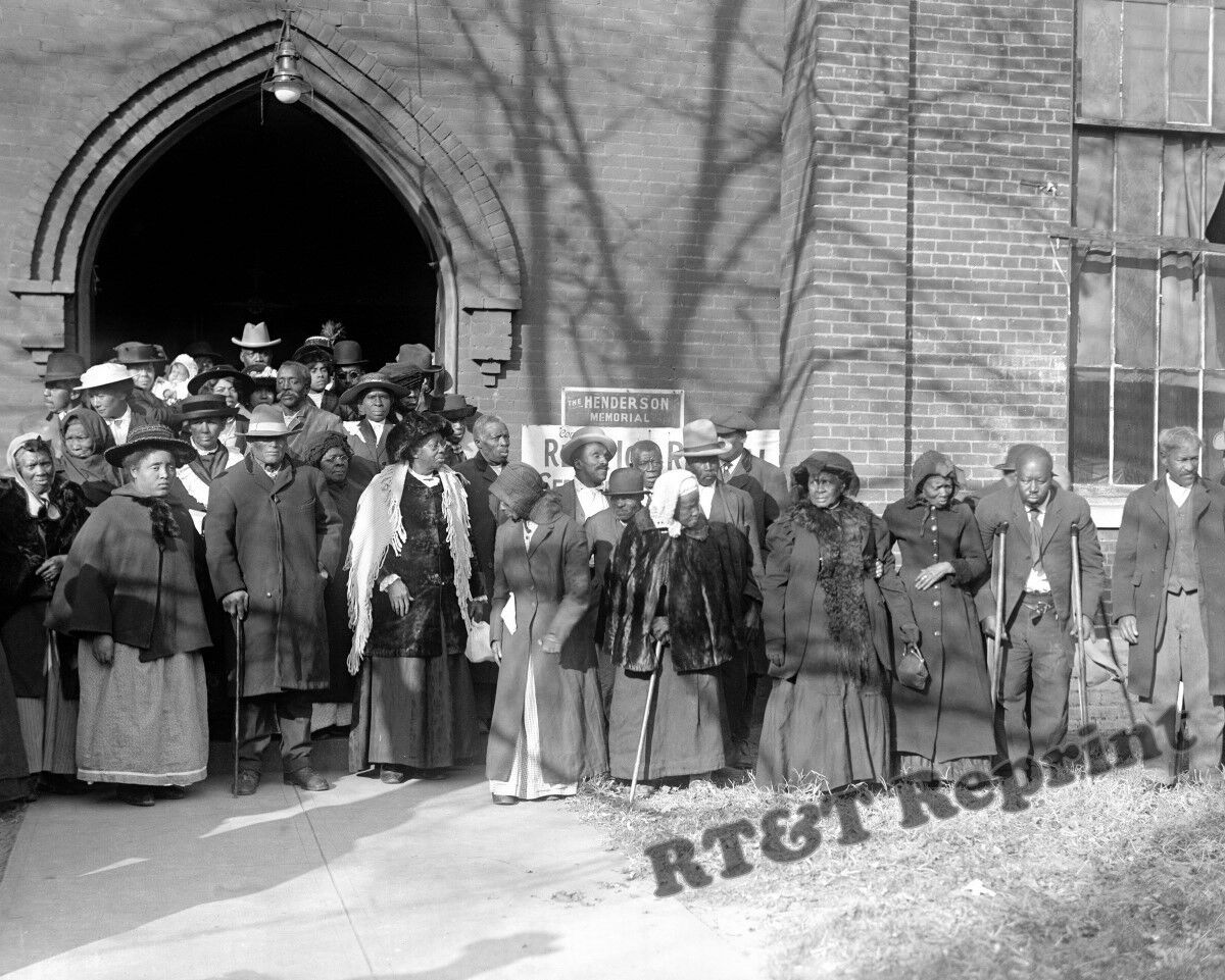 Photograph of the 1917 African American Slaves Reunion Washington DC 8x10