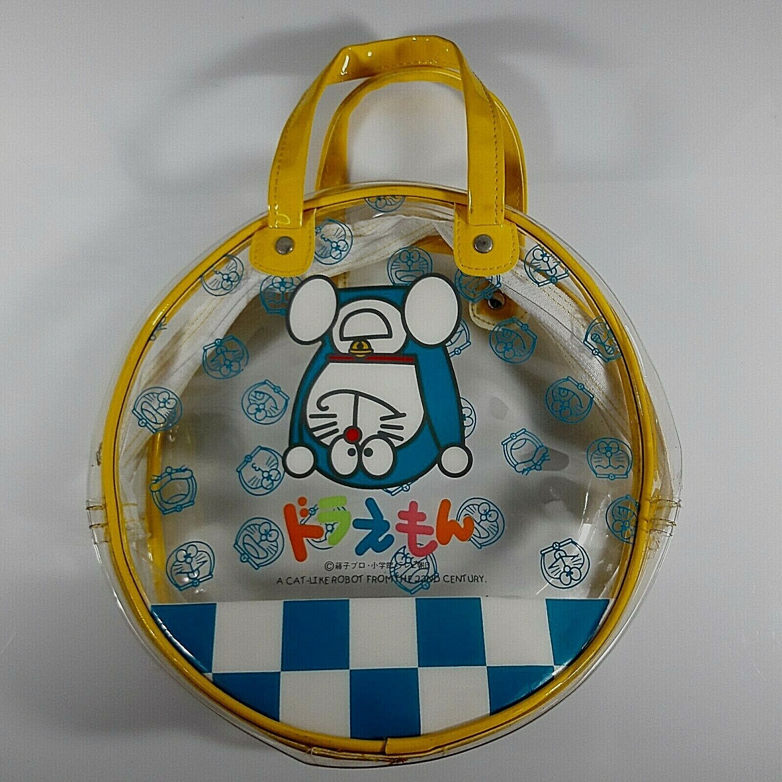 Vintage Doraemon Clear Spherical Round Handbag Japan Collectible