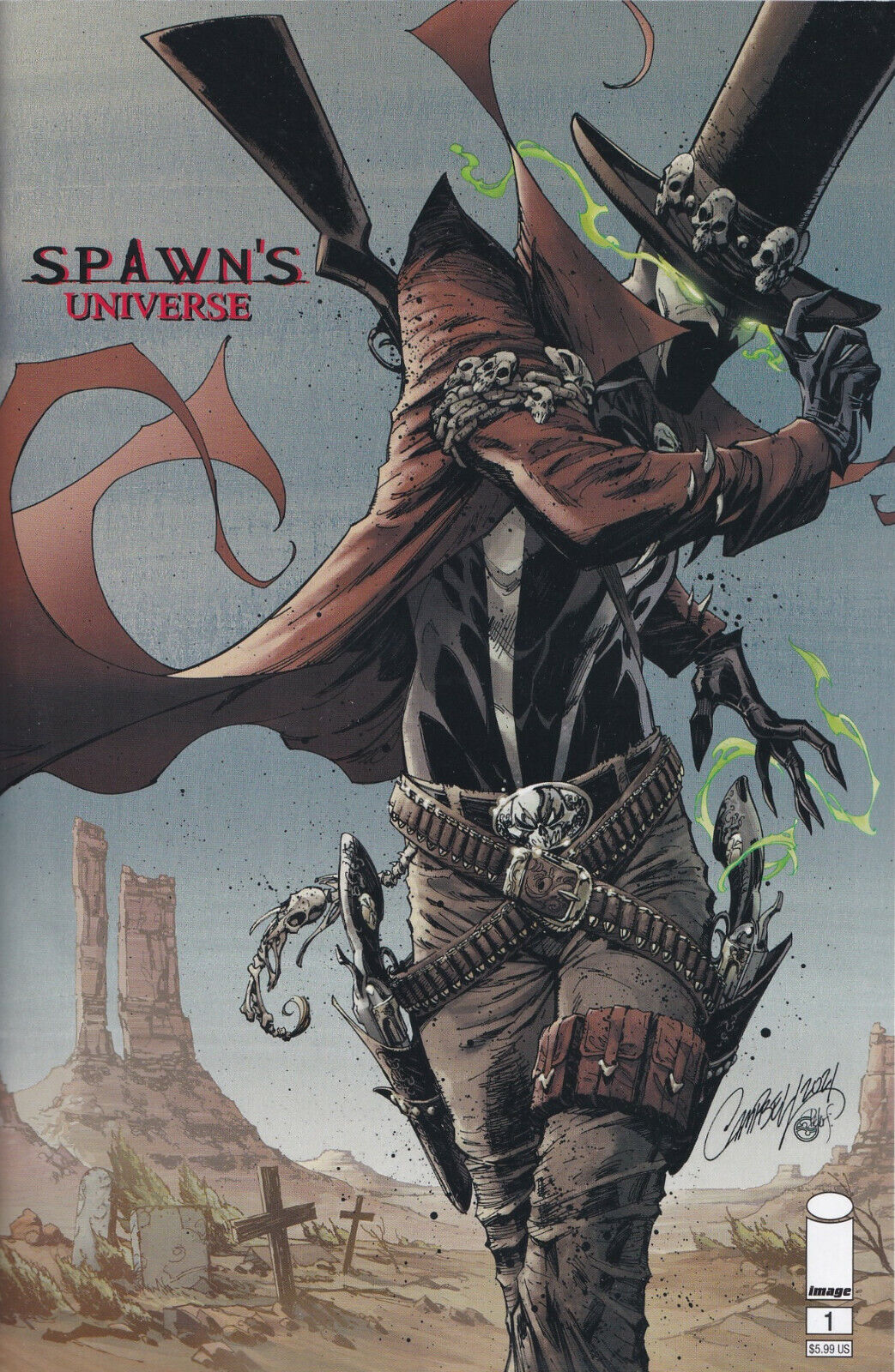 SPAWN'S UNIVERSE #1 (J. SCOTT CAMPBELL GUNSLINGER SPAWN VARIANT) ~ Image Comics