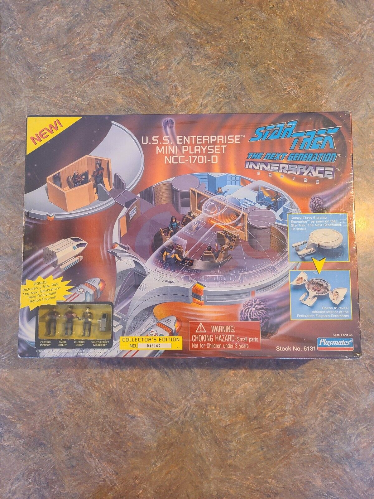 Star Trek The Next Generation InnerspaceSeries USS  Enterprise Mini Playset 1995