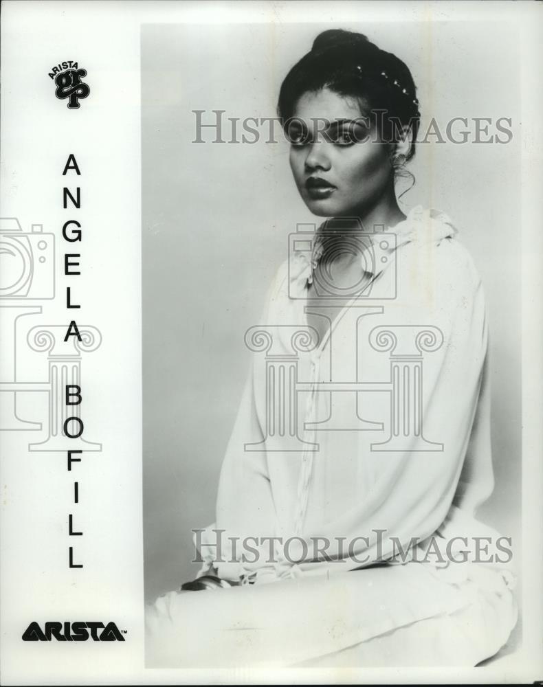1980 Press Photo Singer Angela Bofill - spp23611