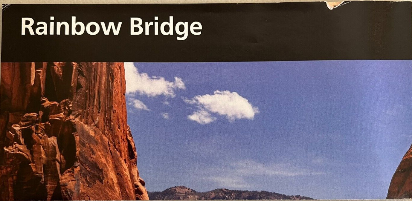 Newest RAINBOW BRIDGE NM - Utah  NATIONAL PARK SERVICE UNIGRID BROCHURE  Map