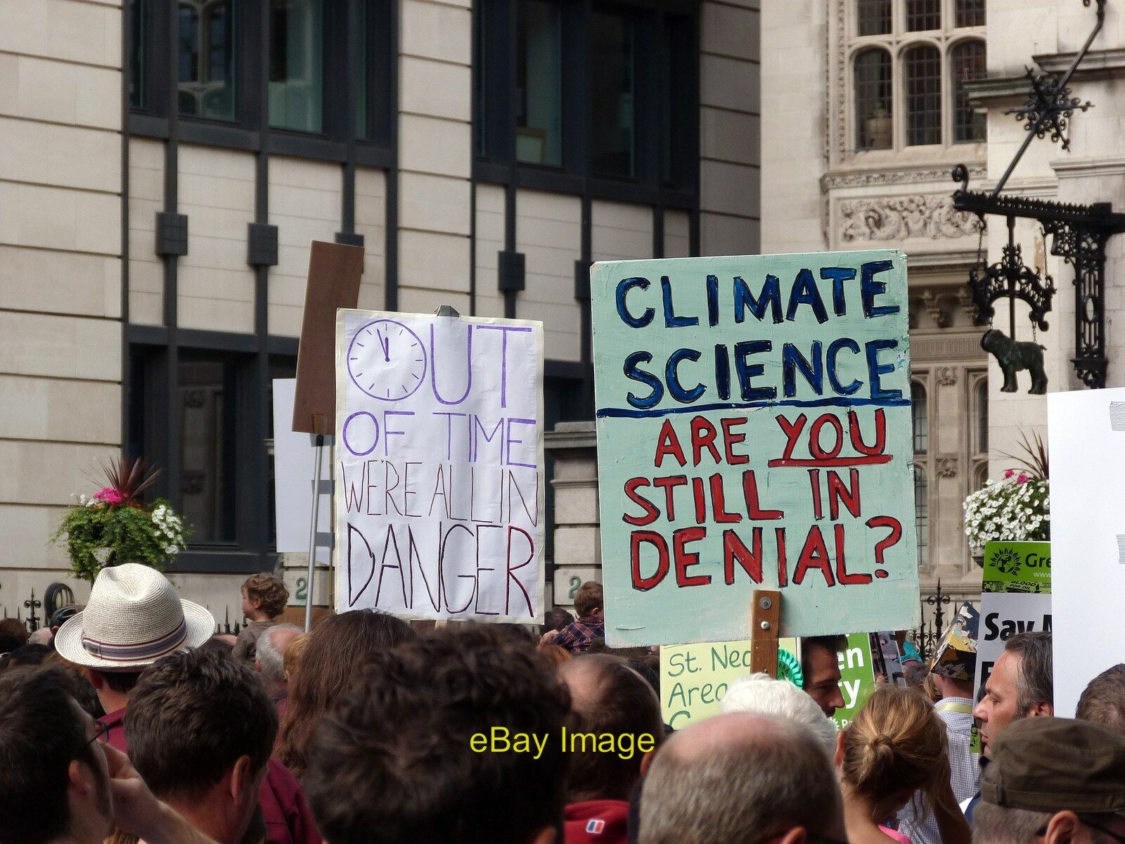 Photo 6x4 Placards Climate Change demonstration September 21 2014 was a d c2014