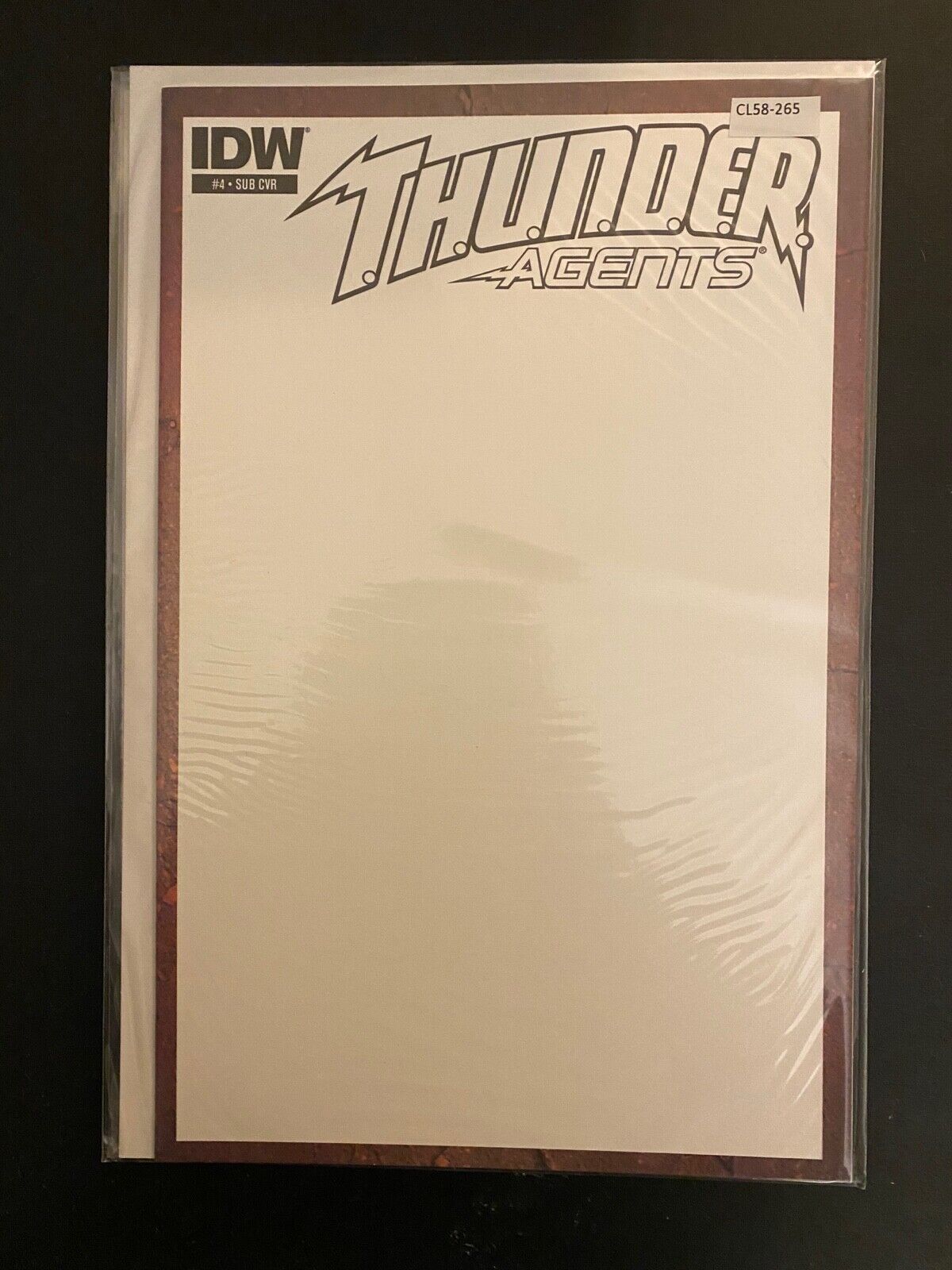 Thunder Agents 4 Sketch Cover Variant High Grade IDW Comic Book CL58-265