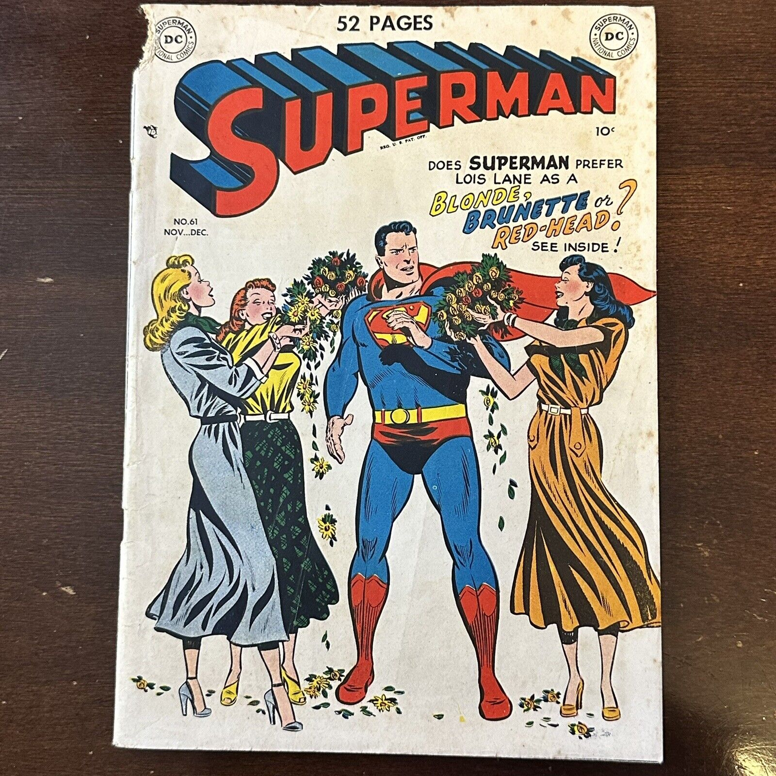 Superman #61 (1949) - 1st Green Kryptonite Origin retold 1st Time to Krypton