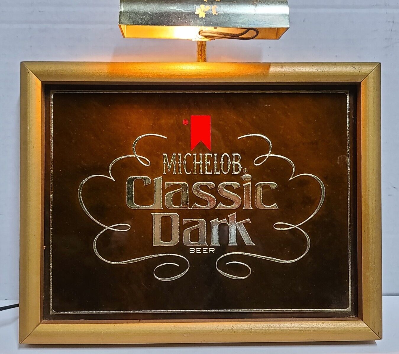 Vintage MICHELOB CLASSIC DARK BEER Lighted Bar Sign