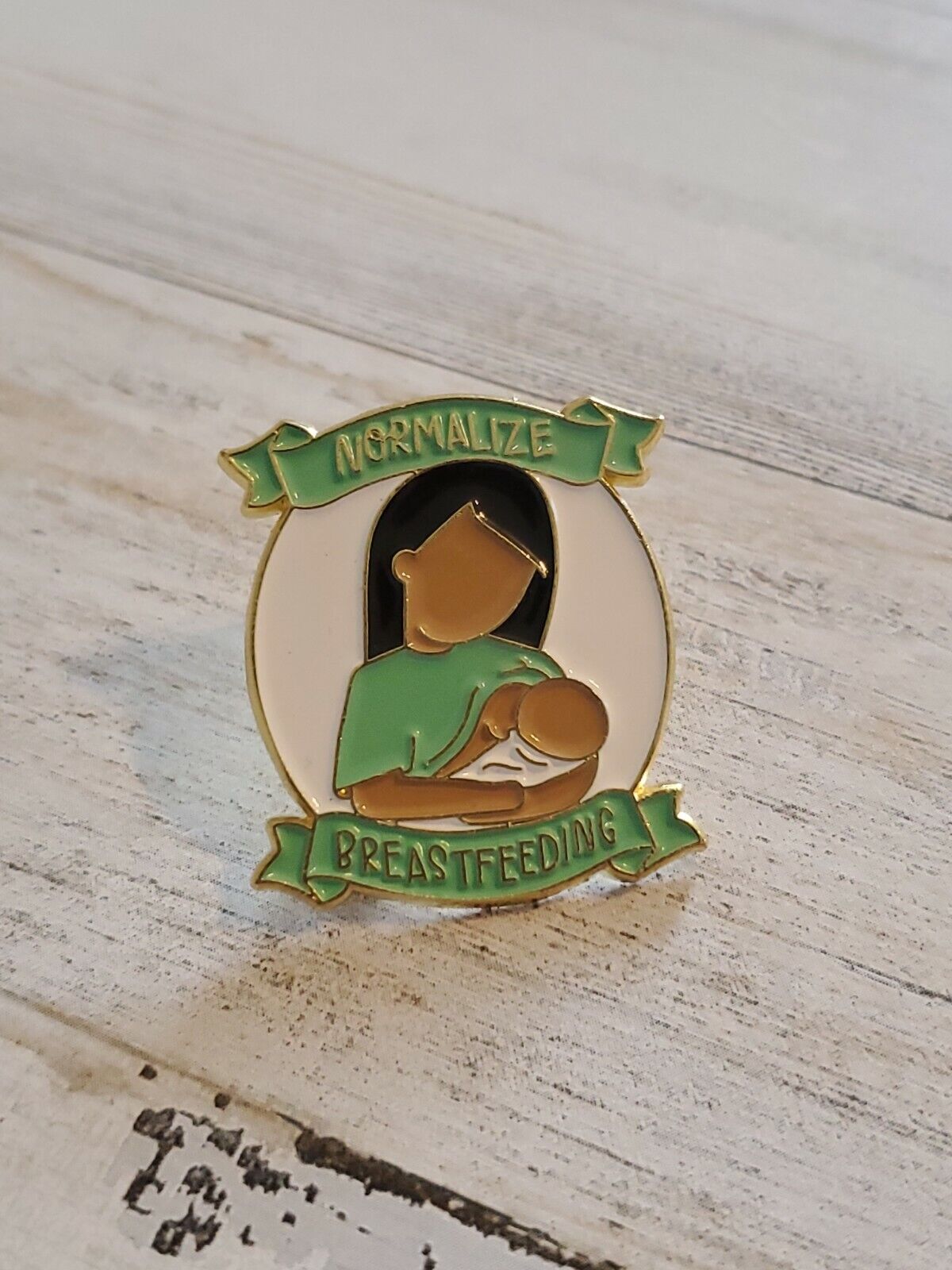 Normalize Breastfeeding Support Lapel Pin Hospital Baby gy