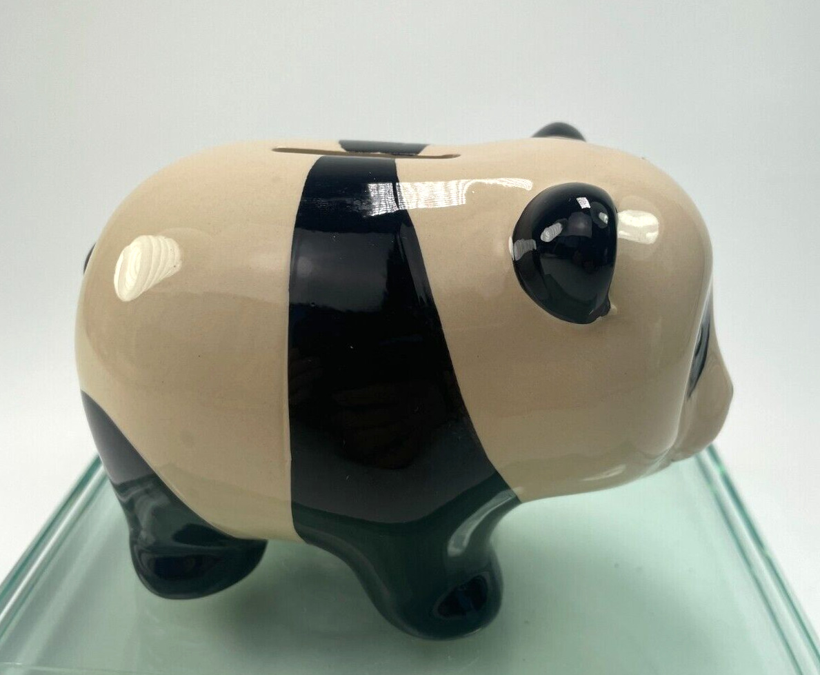 Panda Figurine Piggy Bank Adorable Ceramic Bear Panda Coin Saving Bank Ad1
