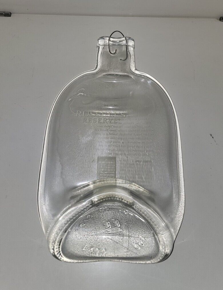 PUDDLE BOTTLE Russell reserve Glass Flattened Melted  / Gag Gift