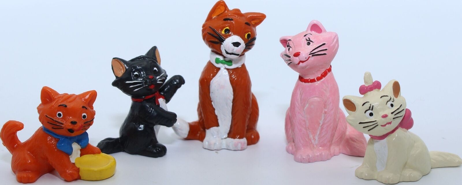 VTG 1982 Disney Bully The Aristocats Marie Toulouse Berlioz Action Figure Lot 5