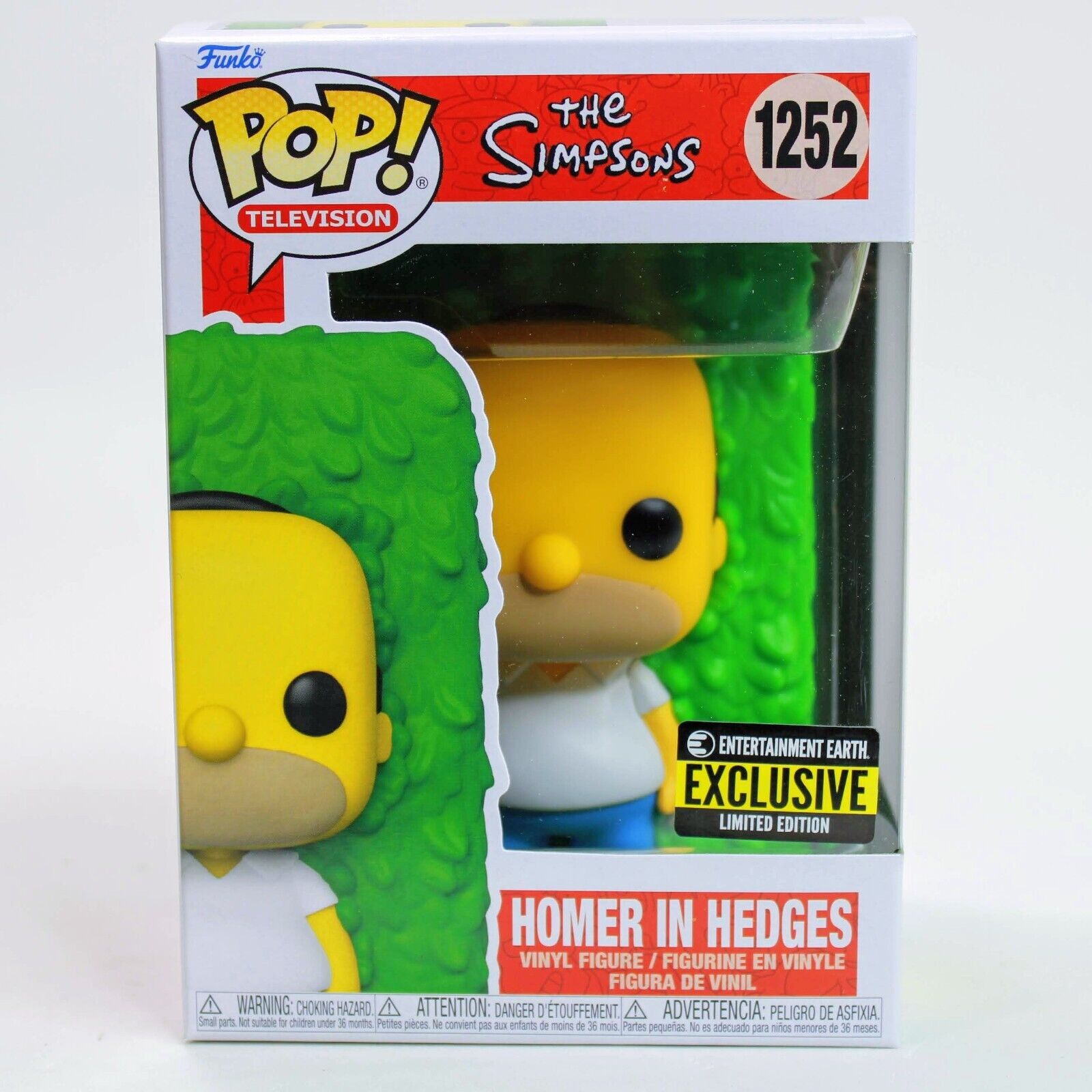 Funko Pop The Simpsons Homer in Hedges Meme Vinyl Figure - EE Exclusive #1252