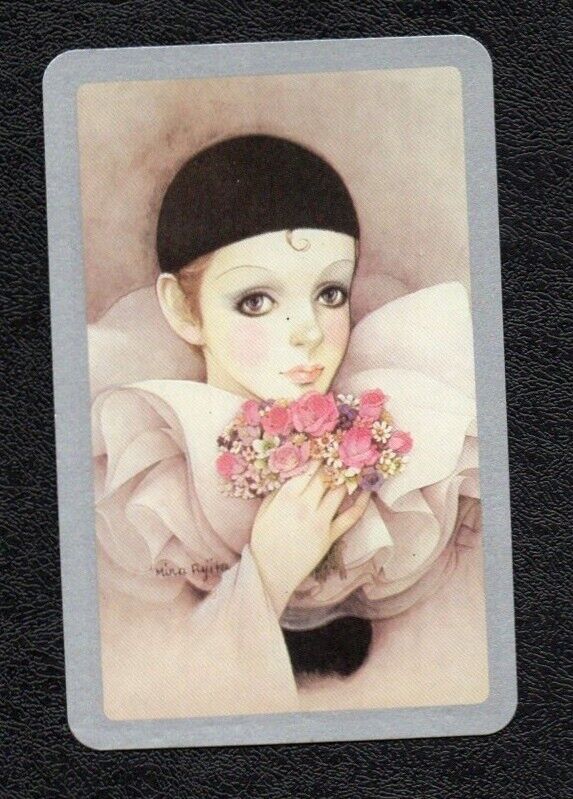 Artist Swap card, girl clown by Fujita #FU-3-1 - Mint - people - ladies