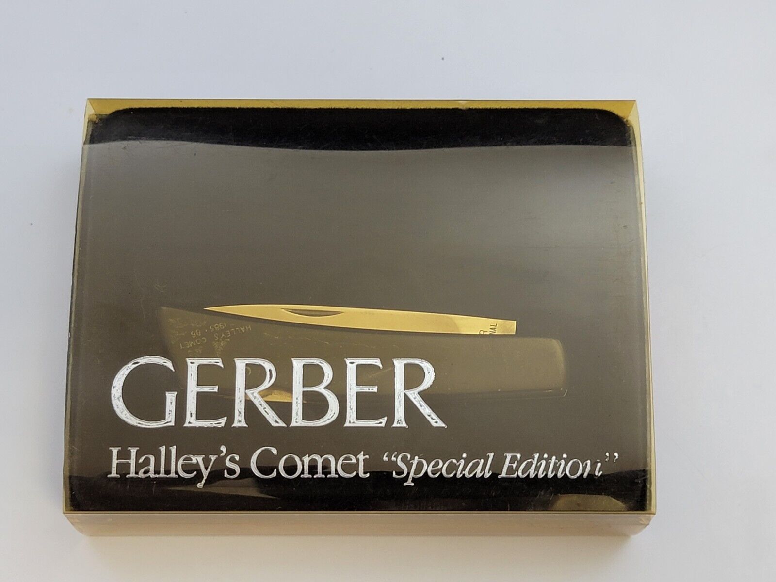 Vintage Gerber Silver Knight Halley’s Comet Special Edition – in original Box