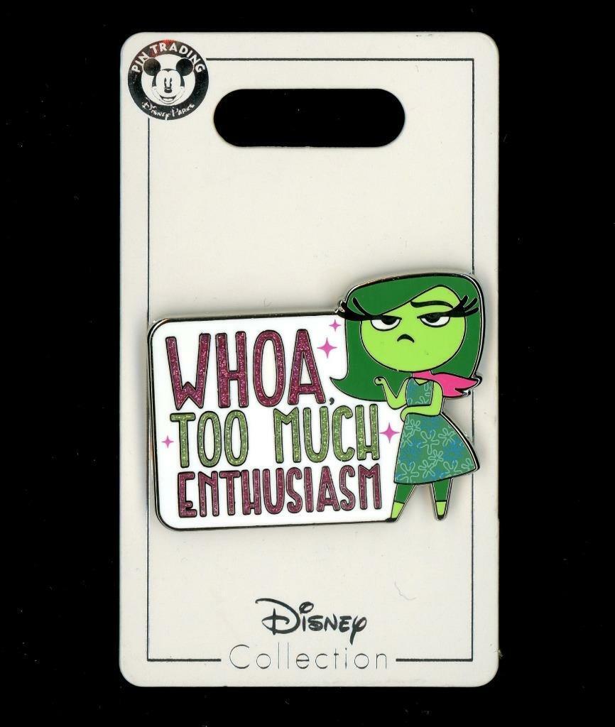 Inside Out Disgust Woah Too Much Enthusiasm Disney Pin 142844