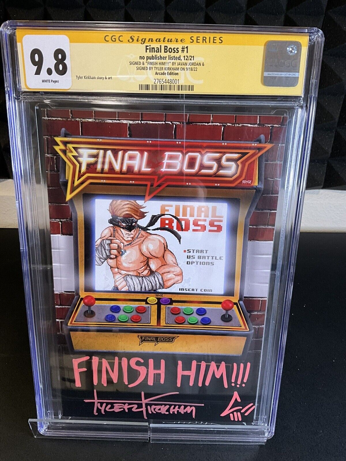 Final Boss #1 CGC 9.8 SS Arcade Variant Kirkham & Jordan Remarque