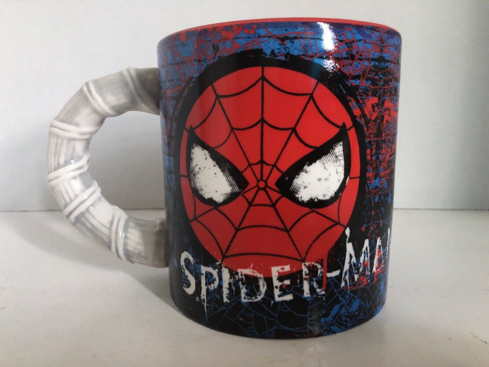 Marvel Comics Spider-Man Jumbo 20 OZ Ceramic Coffee Tea Mug Cup Red NWT in Box