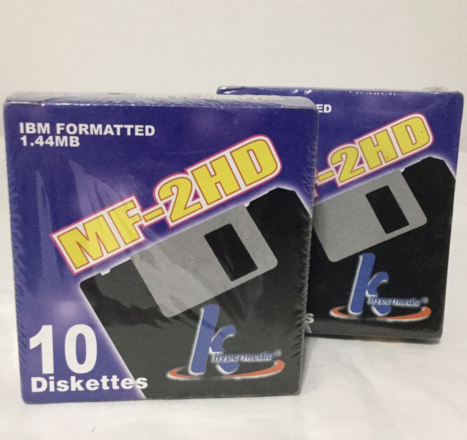 20 KHYPERMEDIA MF-2HD 3.5” Floppy Disk IBM Diskettes 10 Disks EA Lot of 2 Packs