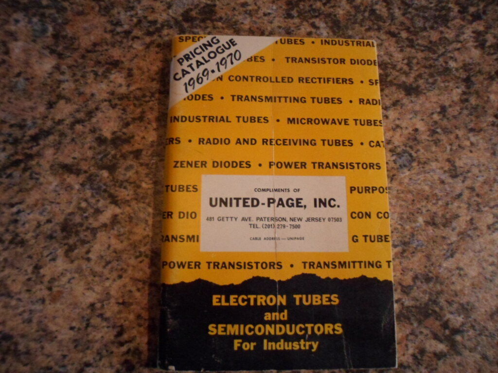 1969/70 electron tubes & semiconductors pricing catalogue