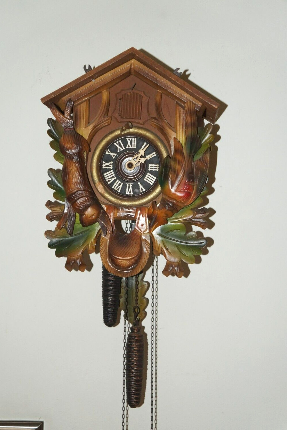 Vintage Bachmaier & Klemmer CUCKOO CLOCK Germany for Parts/Repair