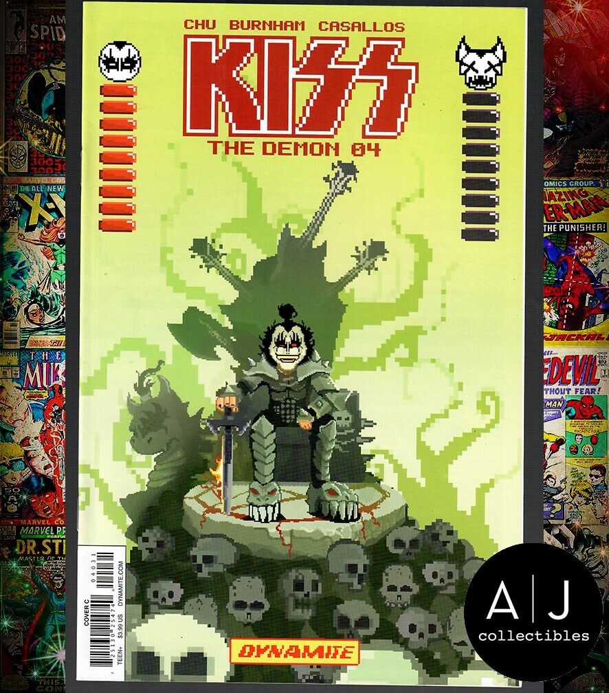 Kiss #4 NM 9.4 The Demon Dynamite Comics 16 bit video Game Variant 2017