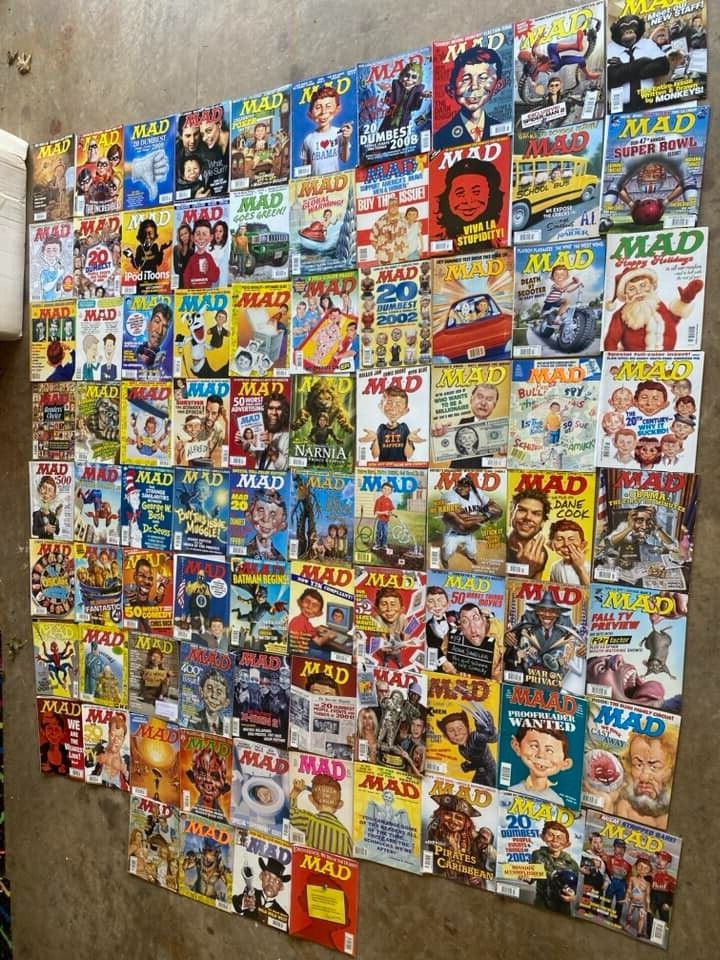 Lot of 85 Vintage MAD Magazines - 1990s and early 2000s