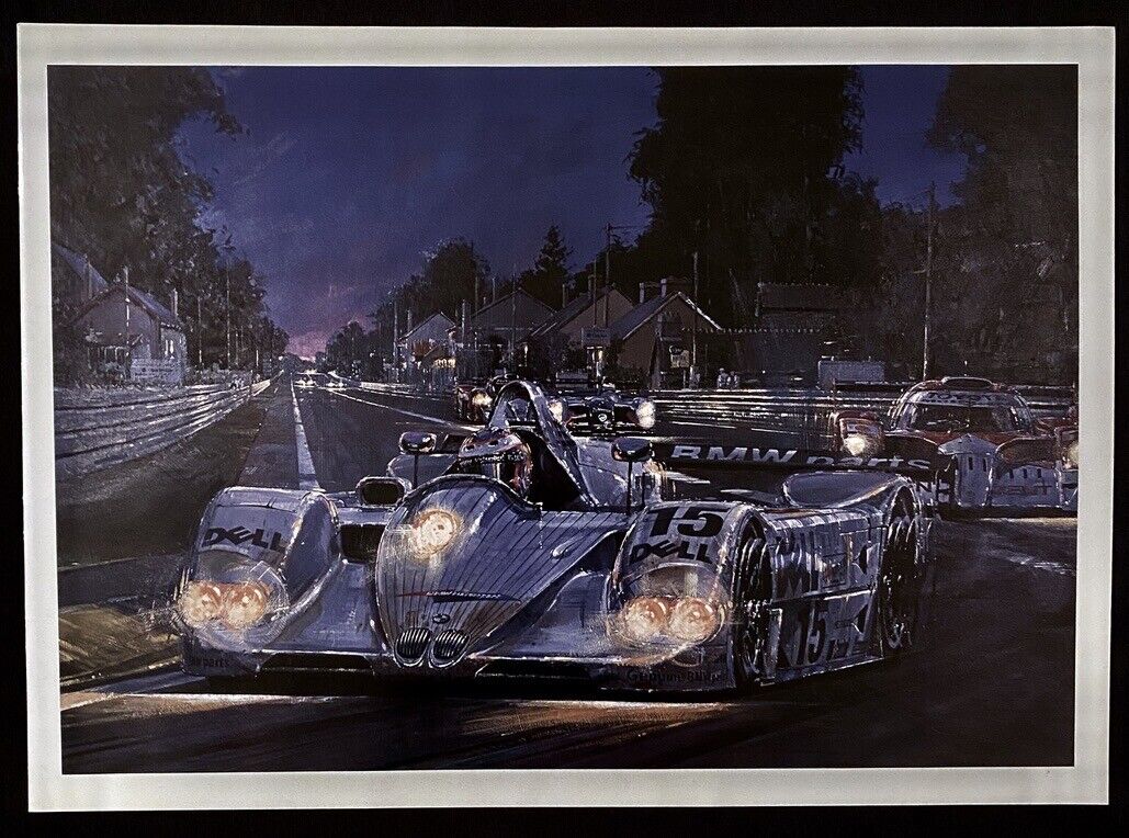 1999 Le Mans 24 Hours BMW V12LMR Nicholas WATTS Art Print 10.5x14.5
