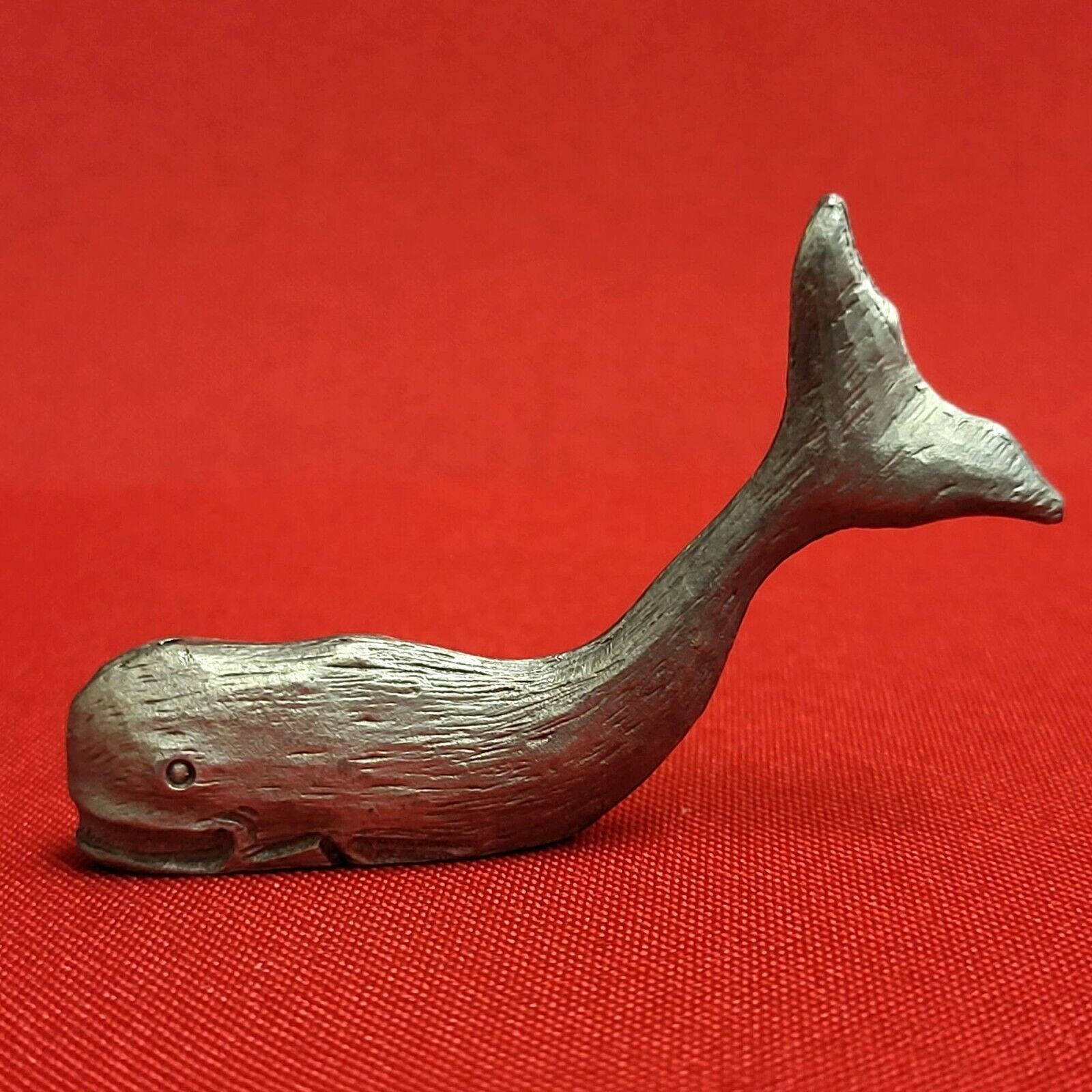 Vintage Spoontiques Pewter Metal Miniature Sperm Whale