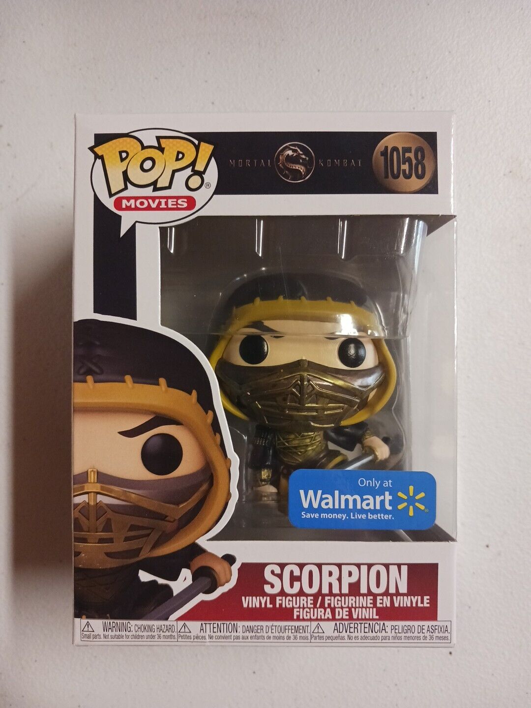 Funko Pop Mortal Kombat Scorpion #1058 - Walmart Exclusive