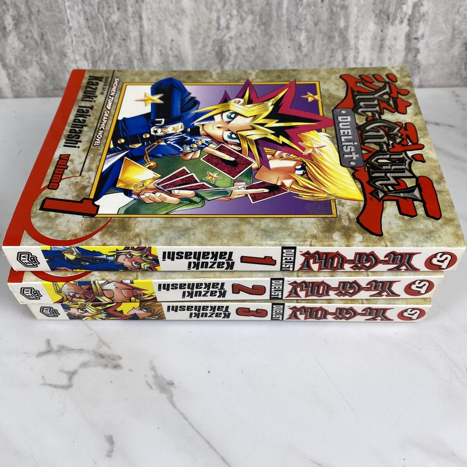 Yu-Gi-Oh Duelist Manga Vol 1, 2, & 3 2005 Shonen Jump Kazuki Takahashi First