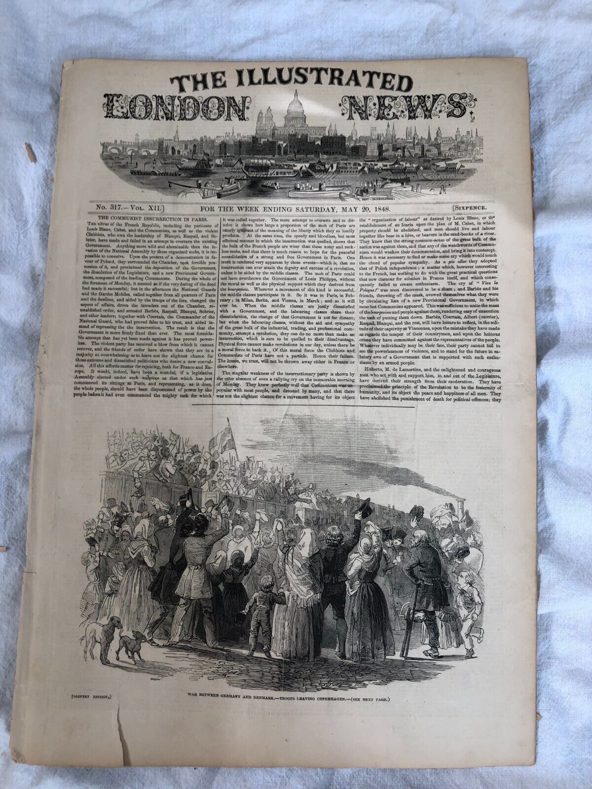 1848 Illustrated London News, complete issue